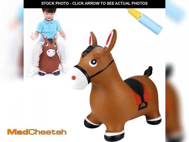 Lot 74-12124772 - INPANY Bouncy Horse Hopper Toys, Toddlers Bouncing Farm Animals, Inflatable Jumping Hopping Horse, R...