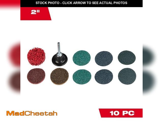 Lot 74-13785323 - Milwaukee 2 in. Quick Change Disc Kit - Sanding, Surface Conditioning and Paint Removal Discs with 1...