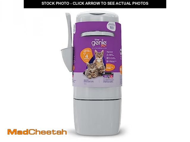 Lot 74-12367645 - Litter Genie XL+ Pail | Cat Litter Waste Disposal System for Odor Control | Includes 1 Jumbo Refill ...