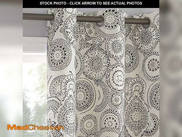 Lot 74-12686804 - Sun Zero Arlo 2-Piece Textured Thermal Insulated Room Darkening Grommet Curtain Panel Pair, Brown Me...