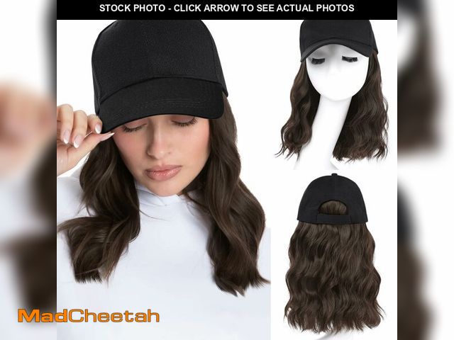Lot 74-14056489 - AISI QUEENS Hat Wig Hat with Hair Attached for Women Cap with Hair Attached for Women Baseball Cap W...