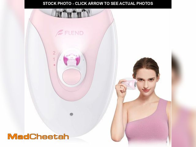 Lot 74-14272434 - Smooth Glide Epilator for Women, Painless 2-Speed Hair Removal Device with LED Light, 36 Tweezers &a...