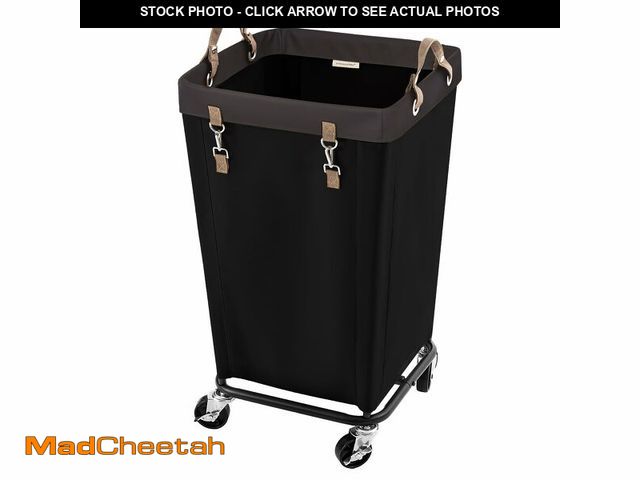 Lot 74-13720066 - StorageWorks 110L Laundry Basket with Wheels, Large Rolling Hampers for Clothing Organizer, Dirty Cl...