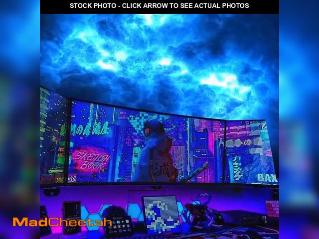 Lot 74-12114913 - FUSLITE , 3D Thundercloud LED Light Cotton Lightning Cloud Colorful Atmosphere Night Light, DIY Crea...