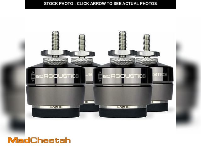 Lot 74-12604042 - IsoAcoustics Gaia Series Isolation Feet for Speakers &amp; Subwoofers (Gaia III, 70 lb max) Ã¢â¬â...