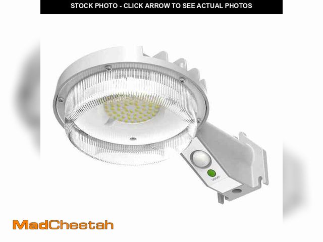 Lot 74-12675181 - HALO SBL 75-Watt Equivalent Integrated LED Gray MTN+D2D Outdoor Solar Barn Light, 1000 lumens at 500...