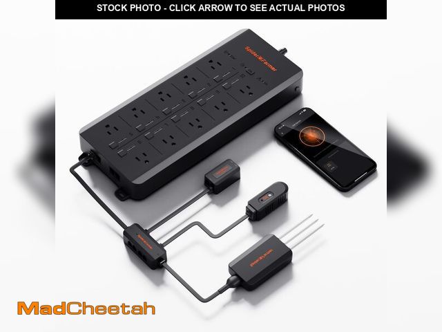 Lot 74-14302481 - Spider Farmer GGS AC10 Power Strip Kits, 10 AC APP-Based Controls Outlets, 3 in 1 Soil Sensor, Temp ...