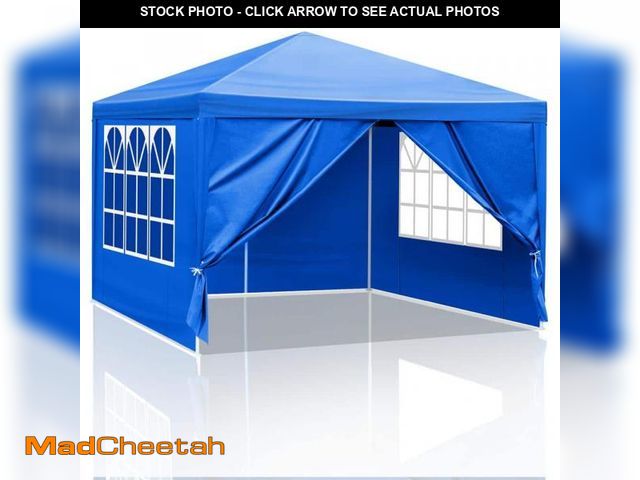 Lot 74-12146403 - Karl home 10 ft. x 10 ft. Blue Outdoor Party Tent with 4 Sidewalls - UNUSED