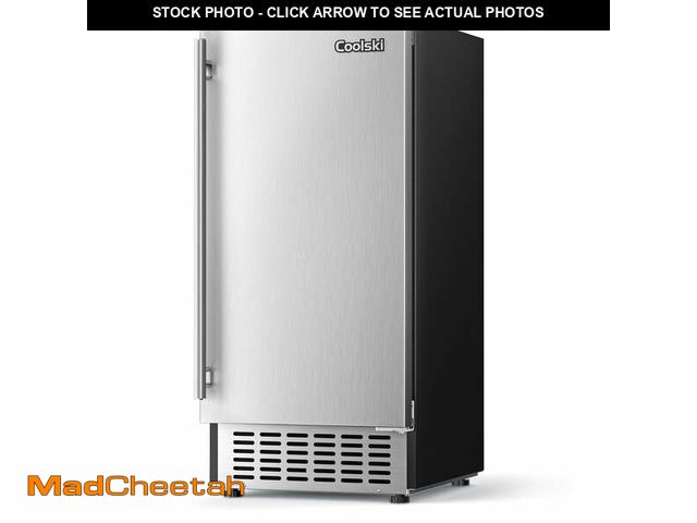 Lot 74-13676893 - Coolski Commercial Under Counter Ice Maker, 80 lbs/24h Built-in Cube Ice Machine - UNUSED