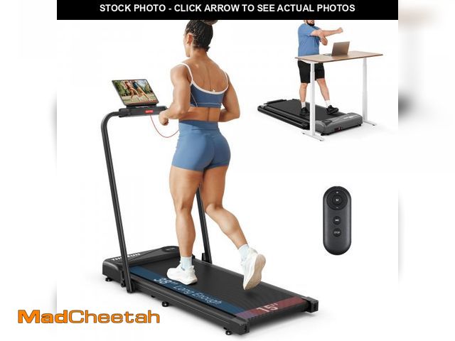Lot 74-12148219 - THERUN Walking Pad, 2 in 1 Foldable Treadmills for Home, 2.5HP Under Desk with Handle Bar, 16" Widen...