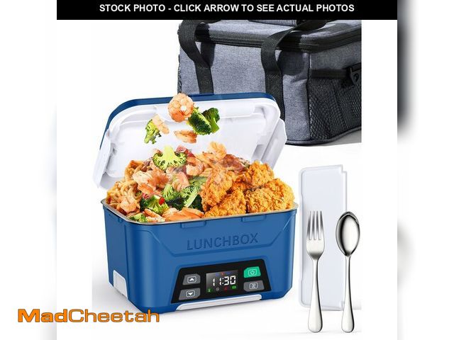 Lot 74-14425627 - EAST OAK Cordless Electric Lunch Box for Adults, Heated Lunch Box Battery Powered with Automatic Hea...