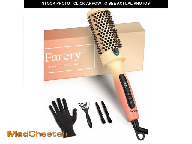 Lot 74-12711763 - Farery 1.77-Inch Thermal Brush - Ceramic Ionic Heated Round Brush for 90's Full-Bodied Style, Volumi...