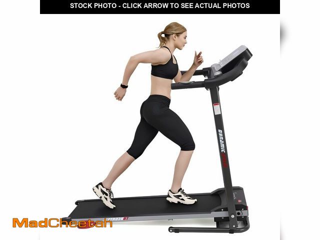 Lot 74-12894994 - SereneLife Folding Treadmill - Foldable Home Fitness Equipment with LCD for Walking &amp; Running, 6...