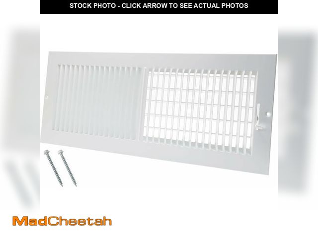 Lot 74-13708992 - 18 x 6 Inch [Duct Opening] Air Vent Covers for Wall or Ceiling - High Airflow 2 Way Steel Ventilatio...