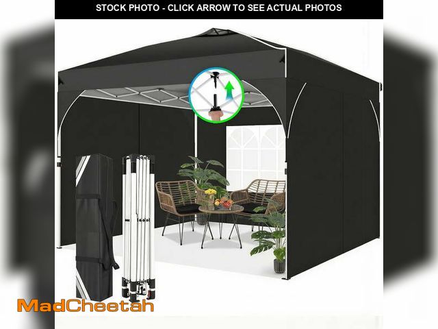 Lot 74-14438594 - COBIZI 10x10 Ez Up Pop Up Canopy Tent, Party Tents with One Push Central Button Air Vent, Instant Ca...