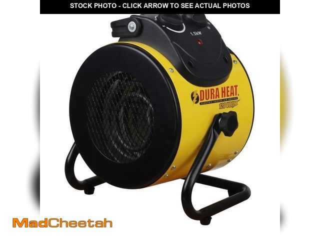 Lot 74-13038373 - DuraHeat 1500-Watt Portable Electric Space Heater with Pivoting Base - UNUSED