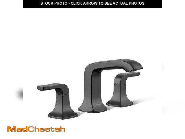 Lot 74-13062764 - KOHLER Rubicon 8 in. Widespread Double Handle Bathroom Faucet in Matte Black - UNUSED