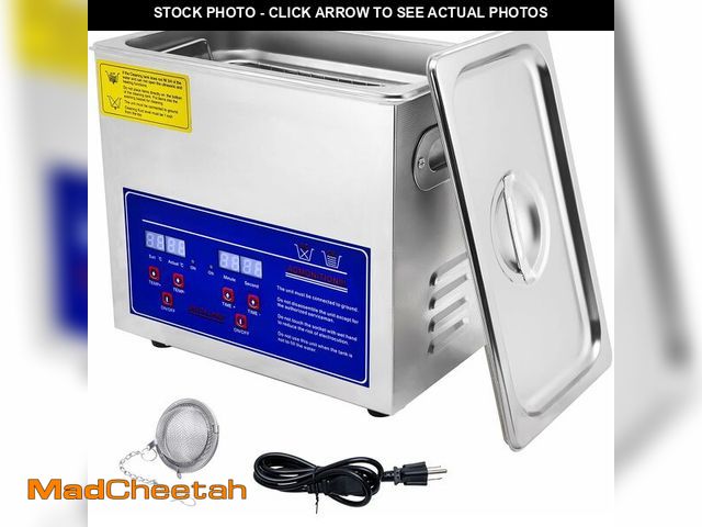 Lot 74-14368423 - Heated Ultrasonic Parts Cleaner 3L Industrial Ultrasonic Carburetor Cleaner Machine with Digital Tim...