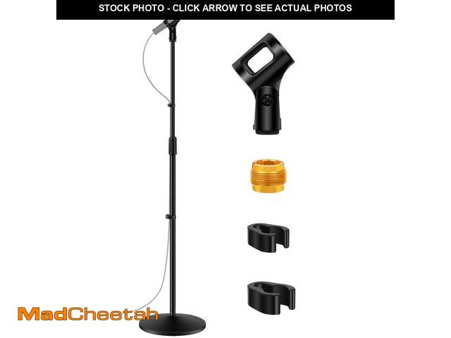 Lot 74-14268541 - InnoGear Mic Stand, Microphone Stand Floor Detachable Boom Mic Arm Stands with Weighted Round Base, ...