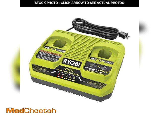 Lot 74-14293086 - RYOBI ONE+ 18V Dual-Port Simultaneous Charger - UNUSED