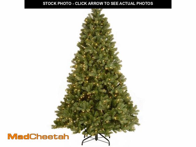 Lot 74-12822445 - National Tree Company 7.5 ft Pre-Lit Downswept Douglas Fir Artificial Christmas Tree, 750 LED Lights...