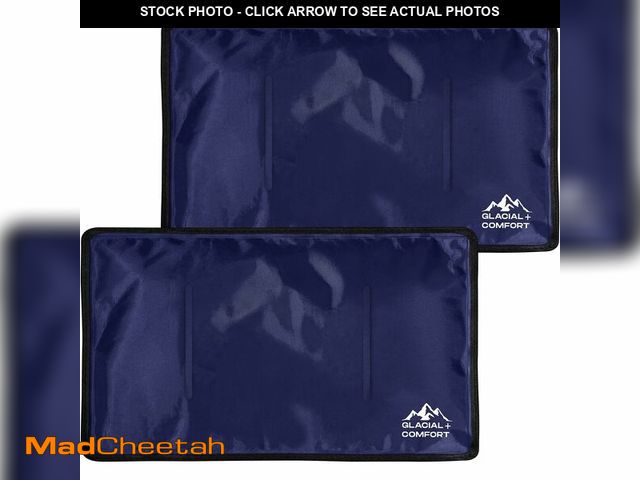 Lot 74-14147845 - Glacial Comfort Gel Ice Pack for Back Pain - (21" x 13") Reusable Cold Pads for Hip, Knee, Shoulder ...