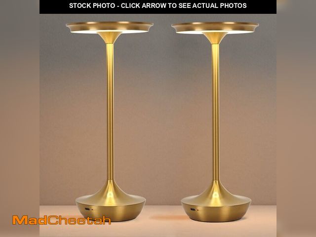 Lot 74-14266667 - EJQ Rechargeable Cordless Table Lamp, 6000mAh Battery Operated LED Table Lights Outdoor Portable Tou...