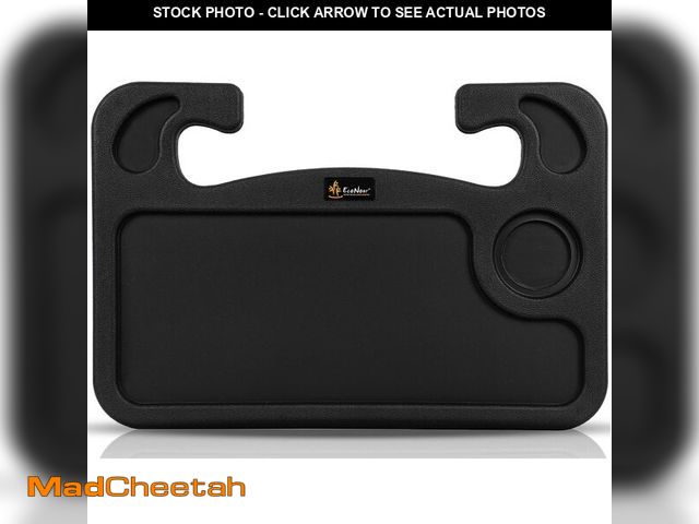 Lot 74-13568564 - EcoNour 2 in 1 Car Steering Wheel Desk | Tray for Laptop Car Mount with Pen Holder | Desk Console fo...