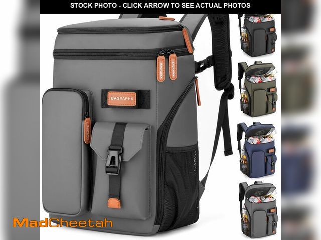 Lot 74-12454896 - Insulated Cooler Backpack,33 Cans Multifunctional Double Deck Leakproof Cooler Bag with Sternum Stra...