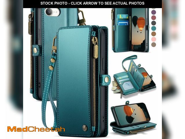 Lot 74-14058462 - Defencase for iPhone 16E/17E Case Wallet with RFID Blocking Card Holder Slots for Women Men, Elegant...