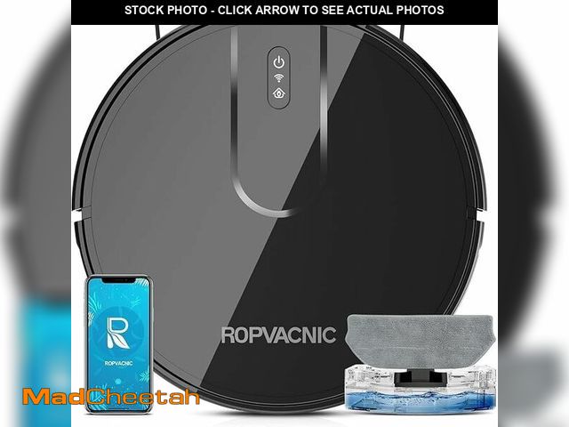 Lot 74-13547918 - ROPVACNIC Robot Vacuum Cleaner Robot Vacuum and Mop Combo with 5200Pa Suction, Personalized Cleaning...