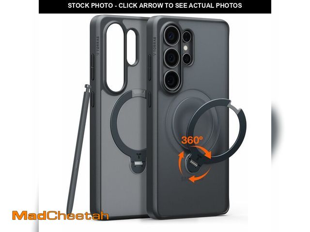 Lot 74-13631006 - TORRAS Q3 Spin for Samsung Galaxy S26 Ultra Case with 360 Magnetic Stand, Compatible with Magsafe, 4...