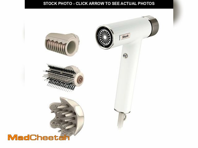 Lot 74-13719630 - Shark Hair Dryer SpeedStyle RapidGloss Finisher and High-Velocity, Ionic Hair Blow Dryer with IQ Spe...