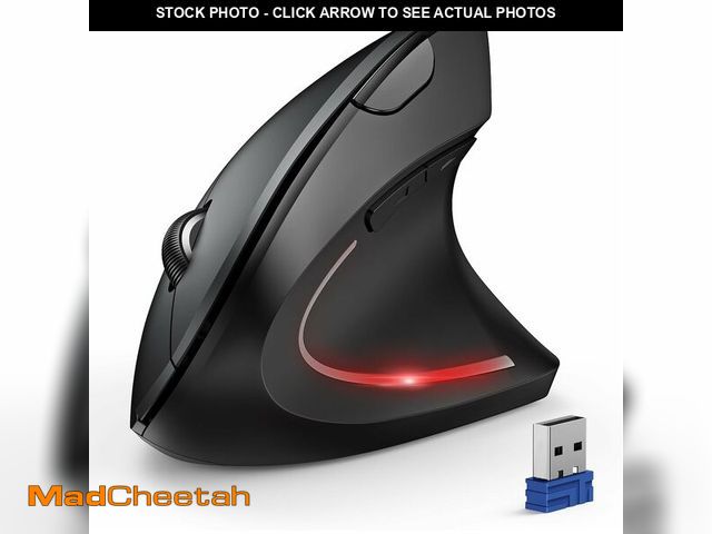 Lot 74-13630717 - TECKNET Ergonomic Mouse, Wireless Bluetooth Vertical Mouse, 4800 DPI Optical Tracking, 6 Adjustable ...