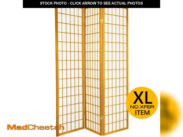 Lot 74-12659638 - RED LANTERN 6 ft. Honey 3-Panel Room Divider - UNUSED