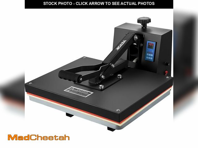 Lot 74-13674274 - VEVOR 16x20 Heat Press, 1700W High Pressure Clamshell Heat Press Machine for T Shirts, Large Profess...