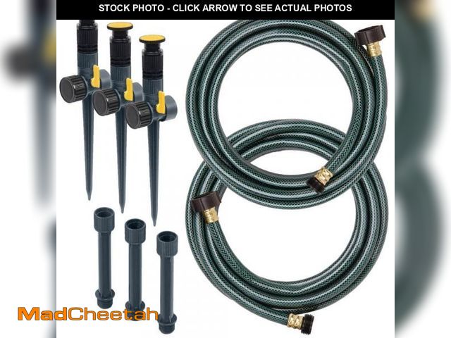 Lot 74-12517884 - (MISSING ONE HOSE)Melnor Multi-Adjustable Garden Watering Set - USED