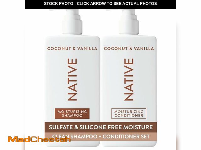Lot 74-14062650 - Native Coconut &amp; Vanilla Shampoo and Conditioner Contain Naturally Derived Ingredients | All Hai...
