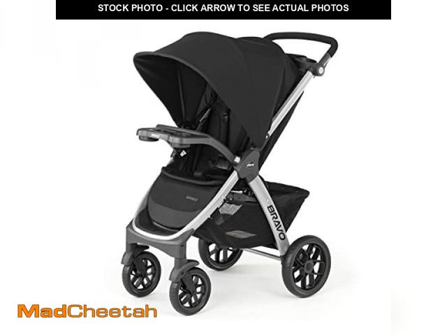 Lot 74-12211325 - Chicco Bravo Quick-Fold Stroller - Black | Black - UNUSED