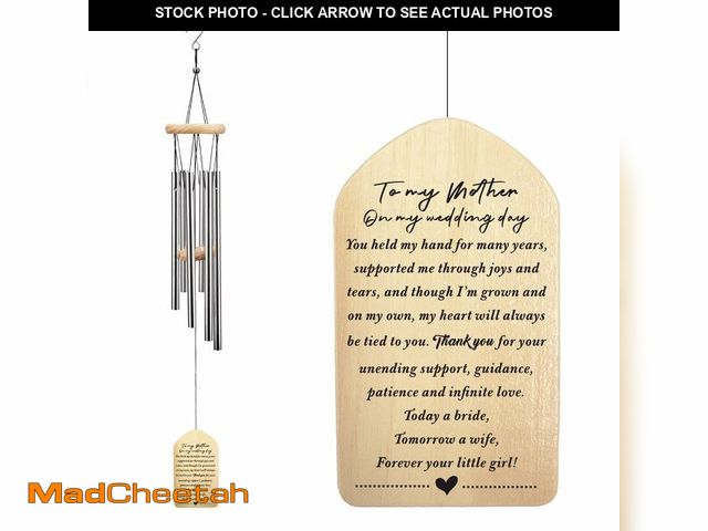Lot 74-12970229 - Bride to Mom Wedding Wind Chimes, Mother of The Bride Gifts, to My Mother on My Wedding Day, Thank Y...