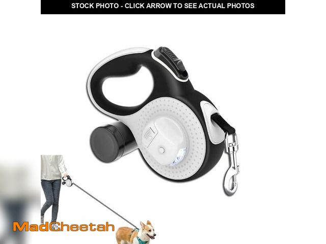 Lot 74-12433604 - Best Dog Supplies 4-in-1 Anti Pull Retractable Dog Leash 26ft/8Meter Long with Flashlight and Poop B...