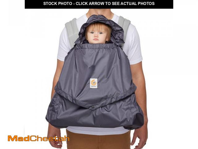 Lot 74-12374953 - Ergobaby Water Resistant Baby Carrier Rain and Wind Cover, Charcoal - UNUSED