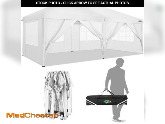 Lot 74-12144403 - HOTEEL 10x20 Pop up Canopy Tent  Protable Canopy Tent with 6 Sidewalls Waterproof Commercial Pop up ...