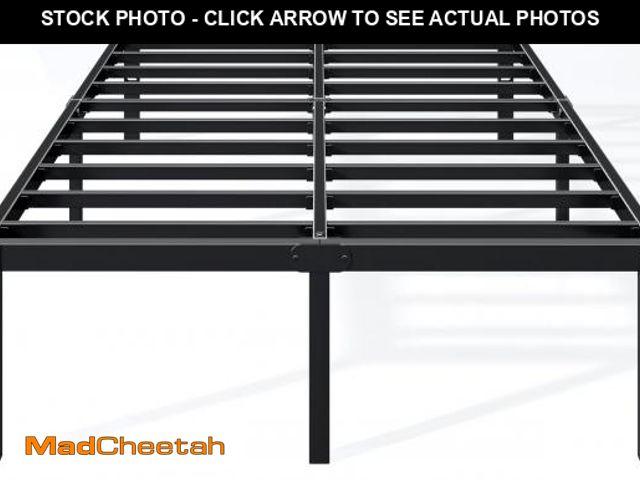 Lot 74-12406039 - *SEE DETAILS* Hafenpo 14 Inch King Bed Frame - Sturdy Metal Platform King Size, No Box Spring Needed...
