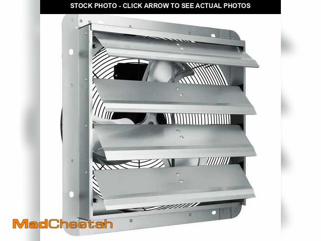 Lot 74-12558855 - VEVOR 16 in. Shutter Exhaust Fan High-speed 2000 CFM Aluminum Wall Mount Attic Fan Ventilation and C...