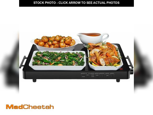 Lot 74-13041220 - Chefman Electric Warming Tray with Adjustable Temperature Control, Perfect For Buffets, Restaurants,...