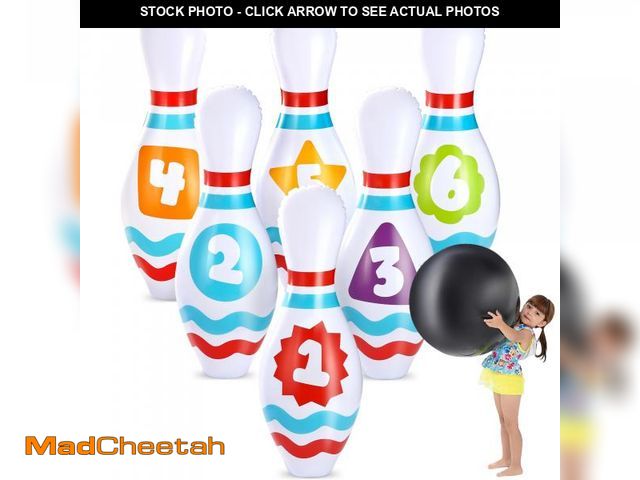 Lot 74-12163695 - JOYIN Giant Inflatable Bowling Set for Kids and Adults, Christmas Birthday Party Games, Kids Educati...