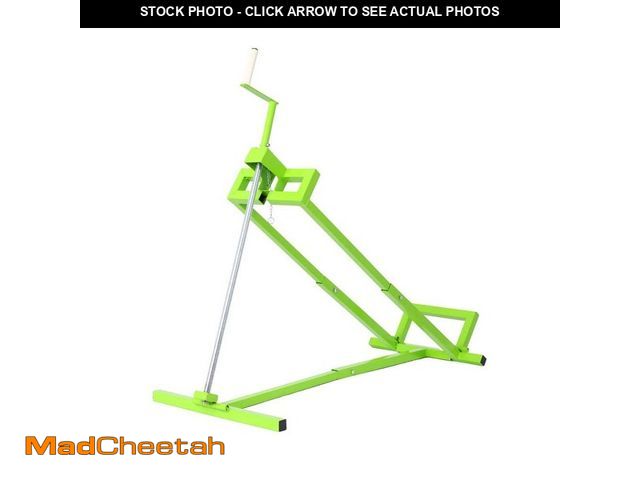 Lot 74-14344376 - Tatayosi 800 lbs. Capacity Green Lawn Mower Lift for Riding Tractors, 45 degree Tilt Adjustable Lawn...