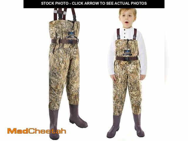 Lot 74-12706733 - Trudave Chest Waders for Kids with Boots, Waterproof Youth Waiters for Children, Lightweight Waders ...