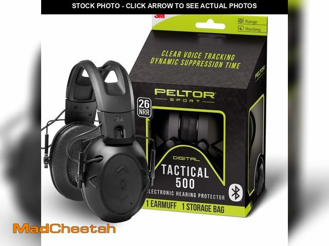 Lot 74-12606441 - Peltor Sport Tac 500, Black, One Size - UNUSED
